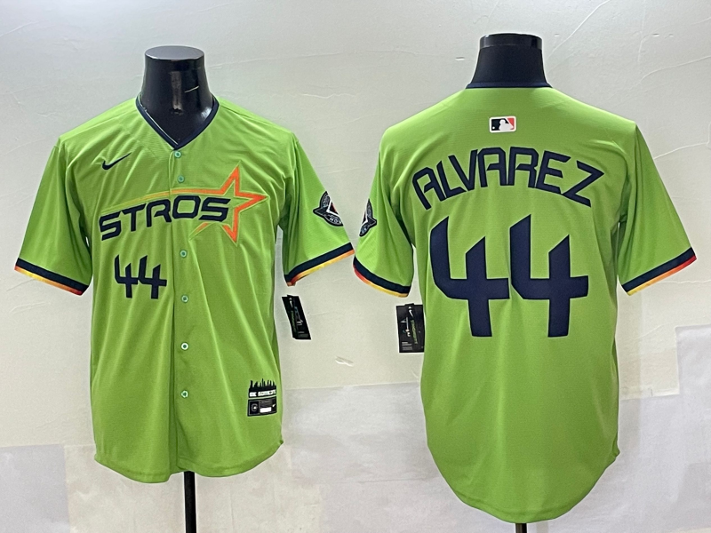 Men's Houston Astros Yordan Alvarez #44 Green 2025 City Connect Limited Jersey
